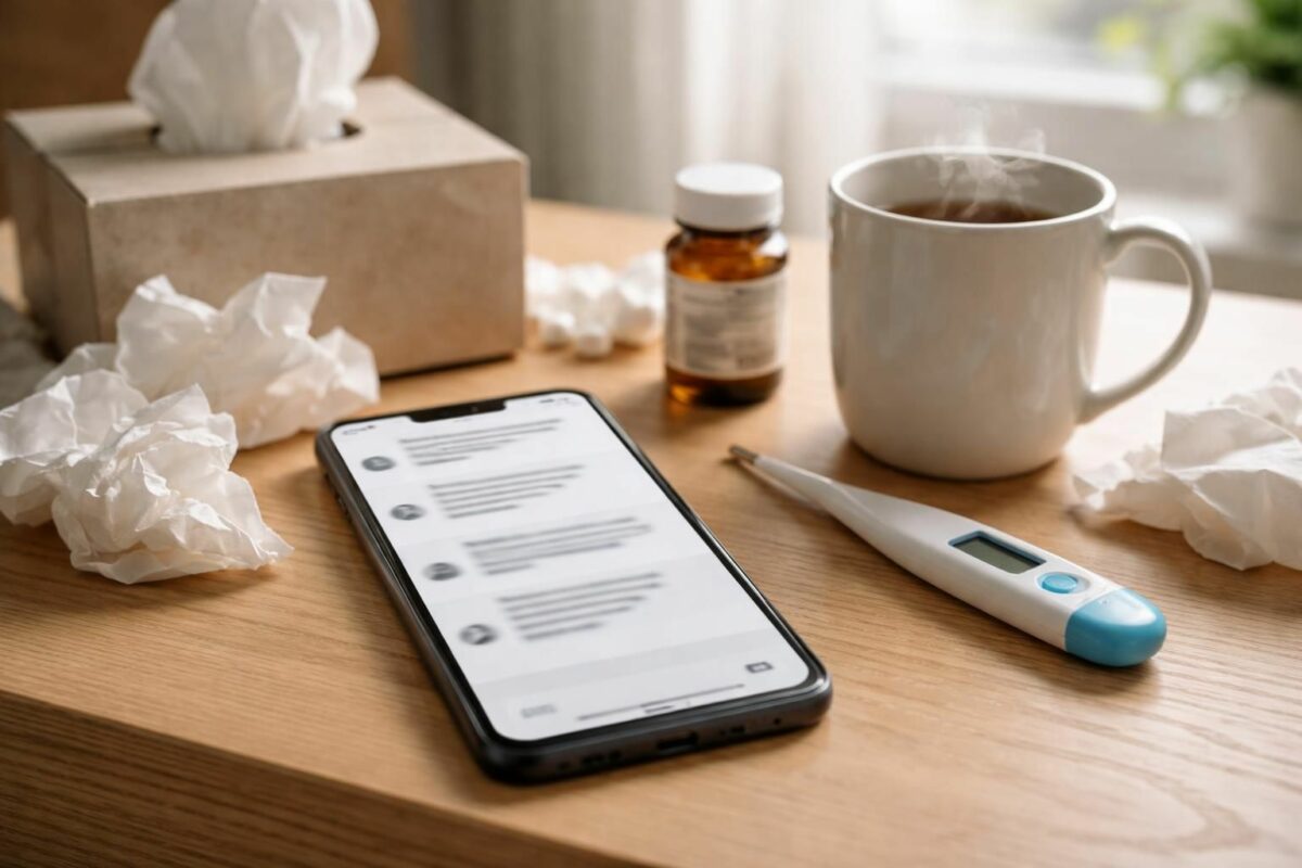 10 exemples de SMS pour une absence liée à la maladie que vous pouvez envoyer