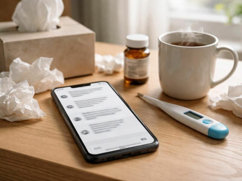 10 exemples de SMS pour une absence liée à la maladie que vous pouvez envoyer
