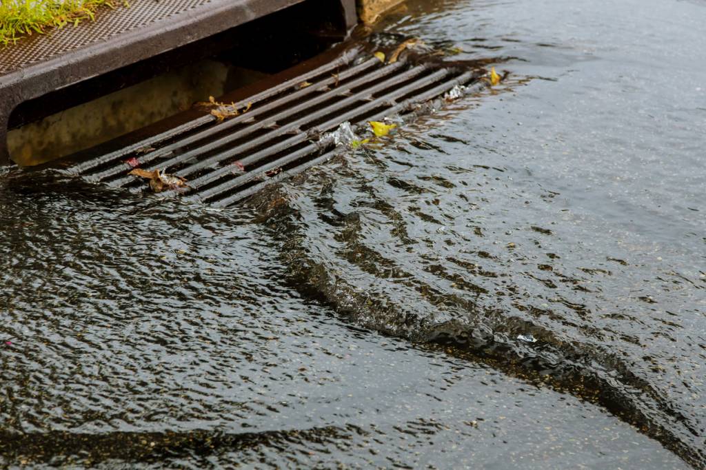 système drainage des eaux de pluie