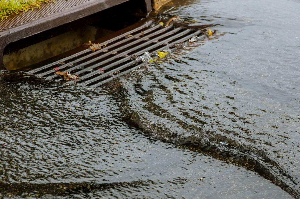 système drainage des eaux de pluie