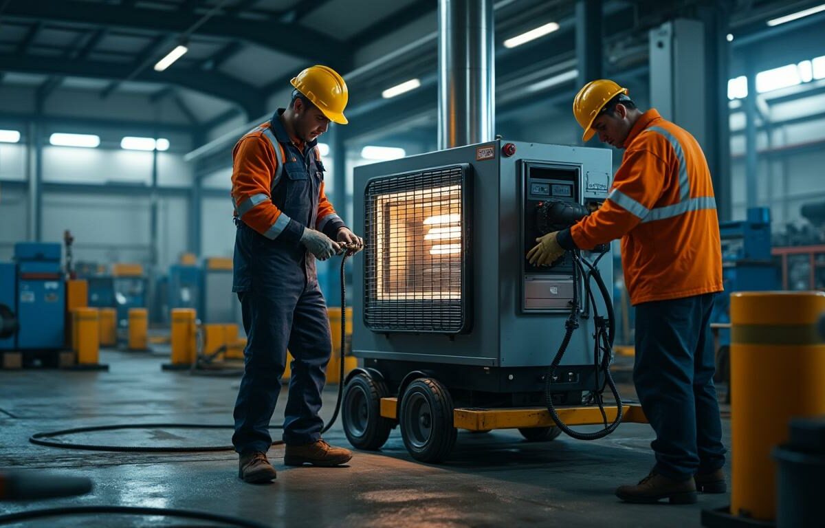 Comment le chauffage mobile industriel améliore la productivité sur les lieux de travail