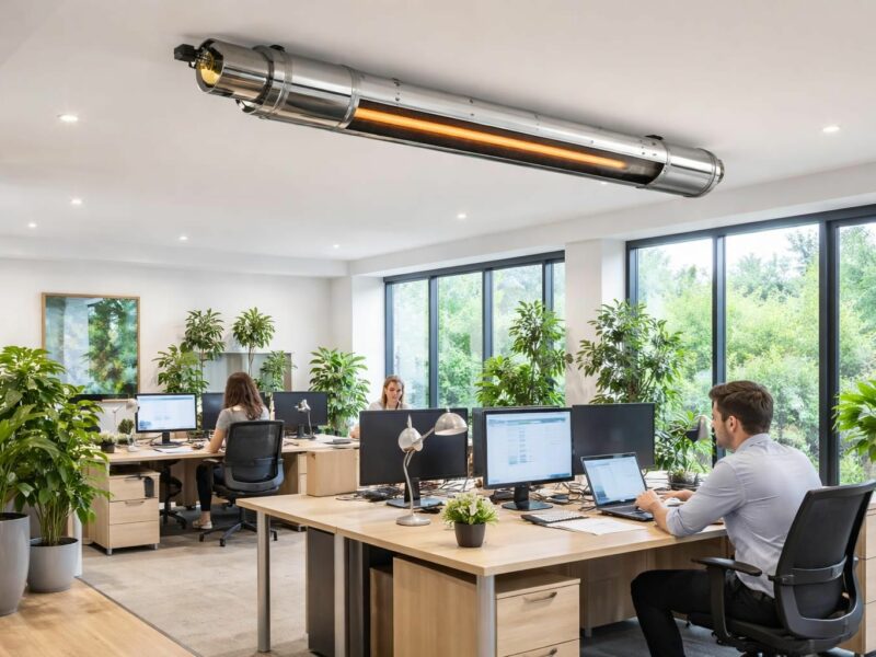 Critères essentiels : chauffage tube radiant gaz adapté aux bureaux et espaces pro
