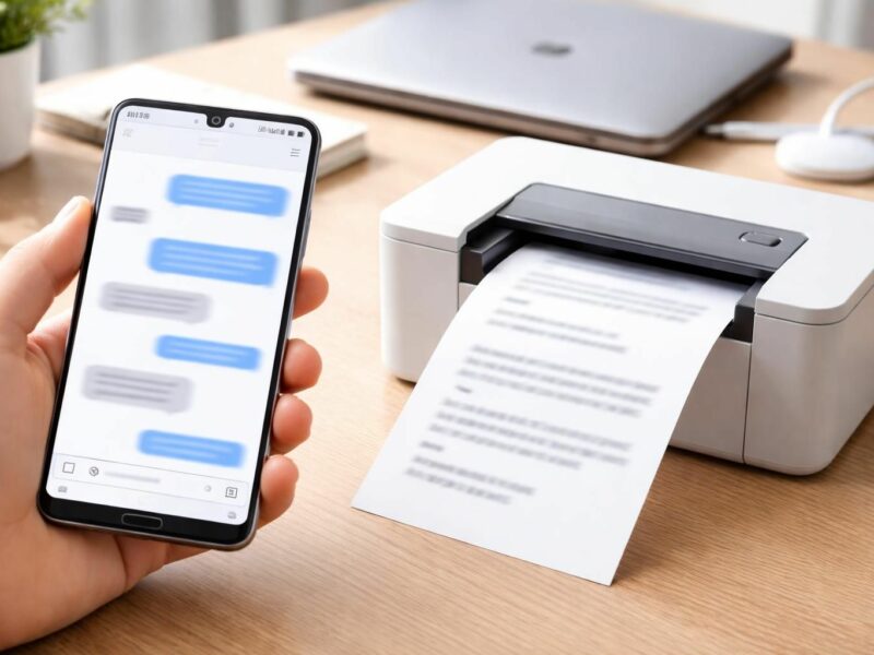 Guide pour imprimer des SMS depuis un smartphone Samsung