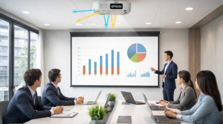 Lens shift : le super-pouvoir d’un vidéoprojecteur Epson en salle de réunion