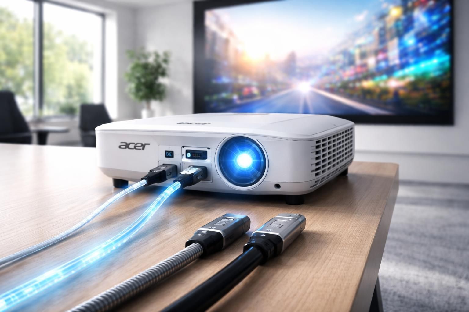 découvrez comment choisir entre un câble hdmi fibre ou cuivre pour votre vidéoprojecteur acer en longue distance, afin d'assurer une qualité d'image optimale et une installation efficace.