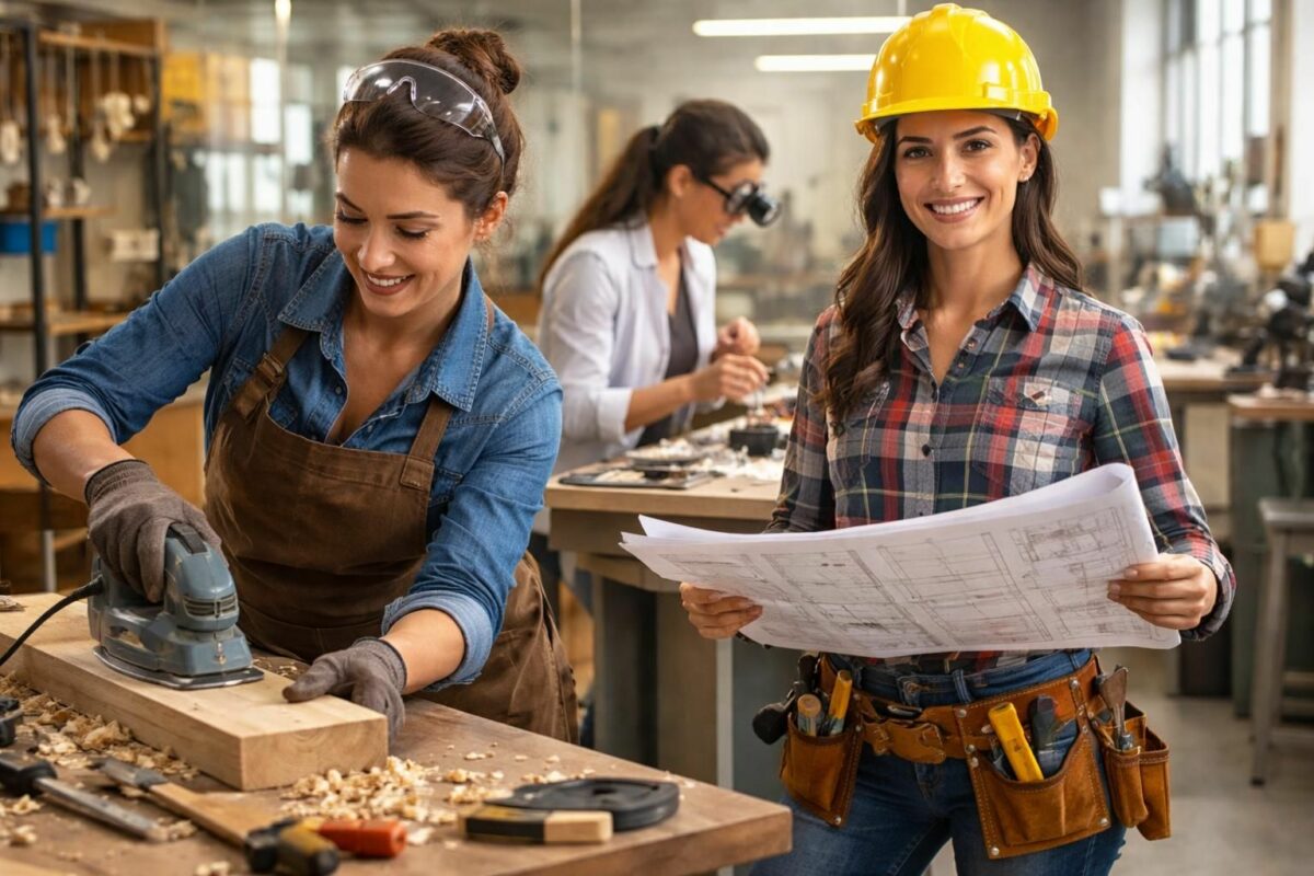 Métiers manuels bien payés pour femmes : formation et épanouissement