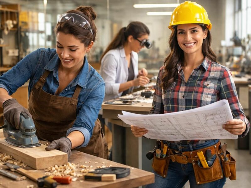 Métiers manuels bien payés pour femmes : formation et épanouissement