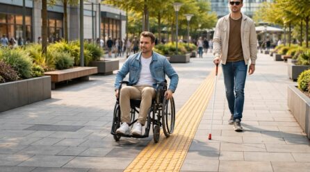 Pourquoi la bande de guidage PMR : norme est cruciale pour les espaces publics
