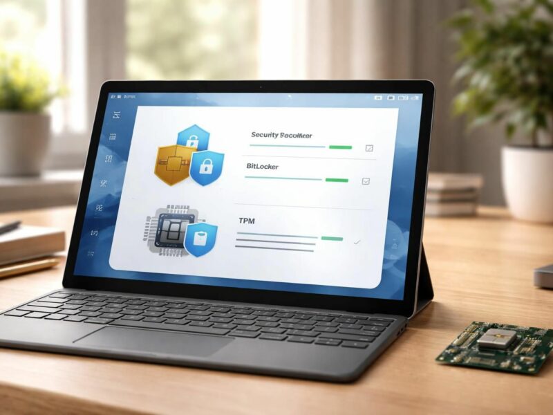 Sécurité pro : BitLocker + TPM sur tablette Windows le set-up qui évite les drames