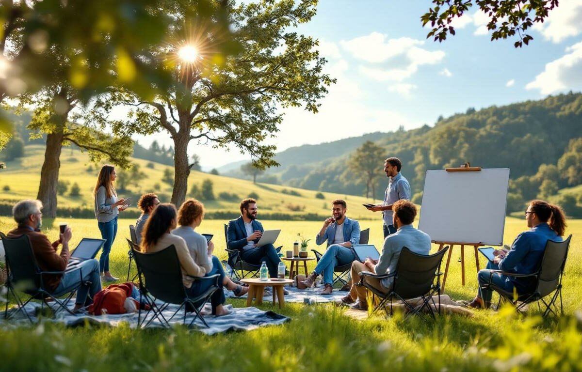 Séminaire d’entreprise en plein air : un nouvel art de travailler ensemble