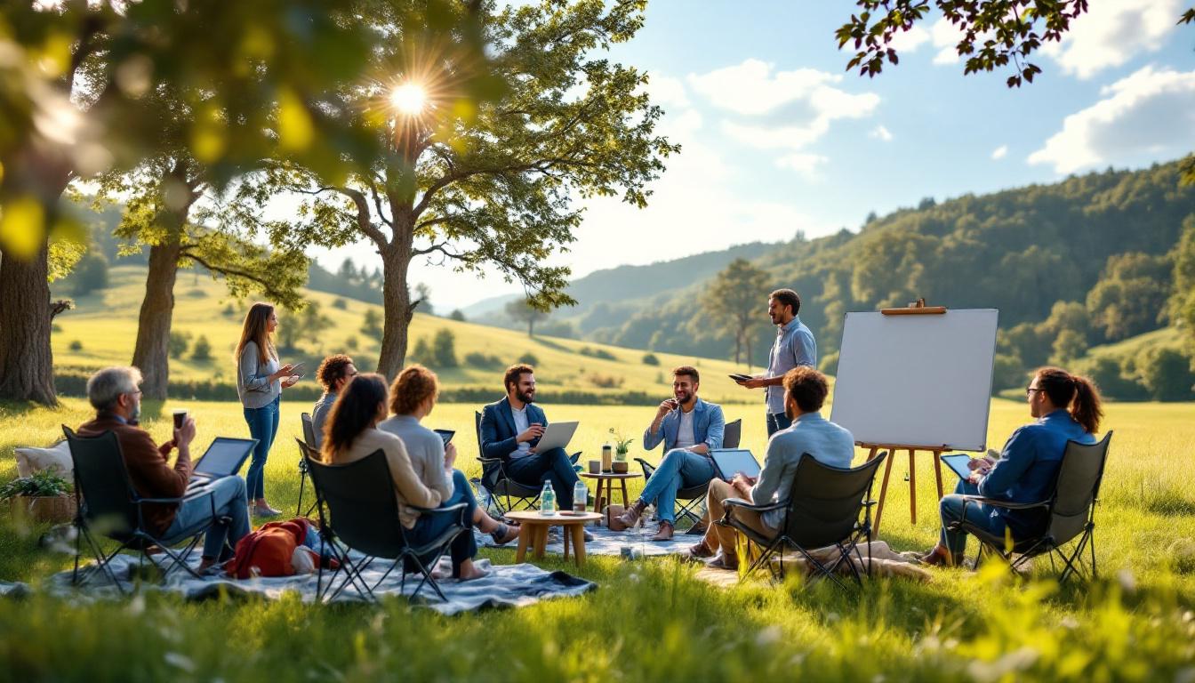 découvrez comment organiser un séminaire d'entreprise en plein air pour renforcer l'esprit d'équipe et favoriser la collaboration dans un cadre naturel et stimulant.