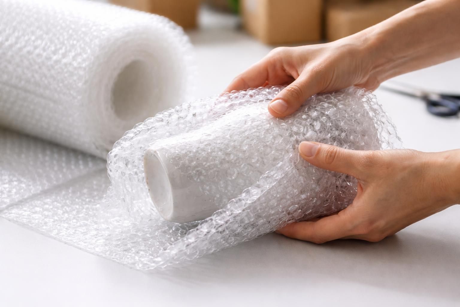 découvrez la meilleure technique pour emballer efficacement avec du papier bulle d'emballage afin de protéger vos objets fragiles lors du transport ou du stockage.