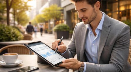 Tablette Samsung pour commerciaux : CRM devis et signature en mobilité