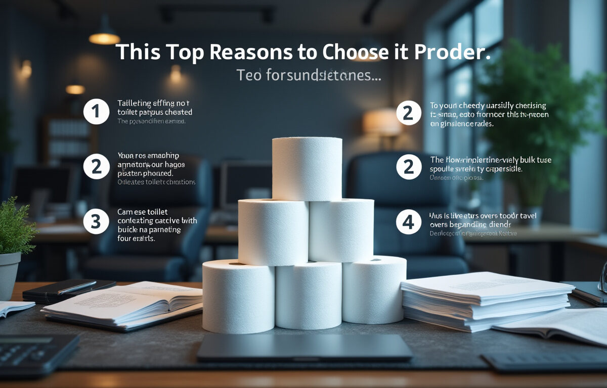 Top 5 des raisons d’opter pour du papier toilette en gros pour bureau