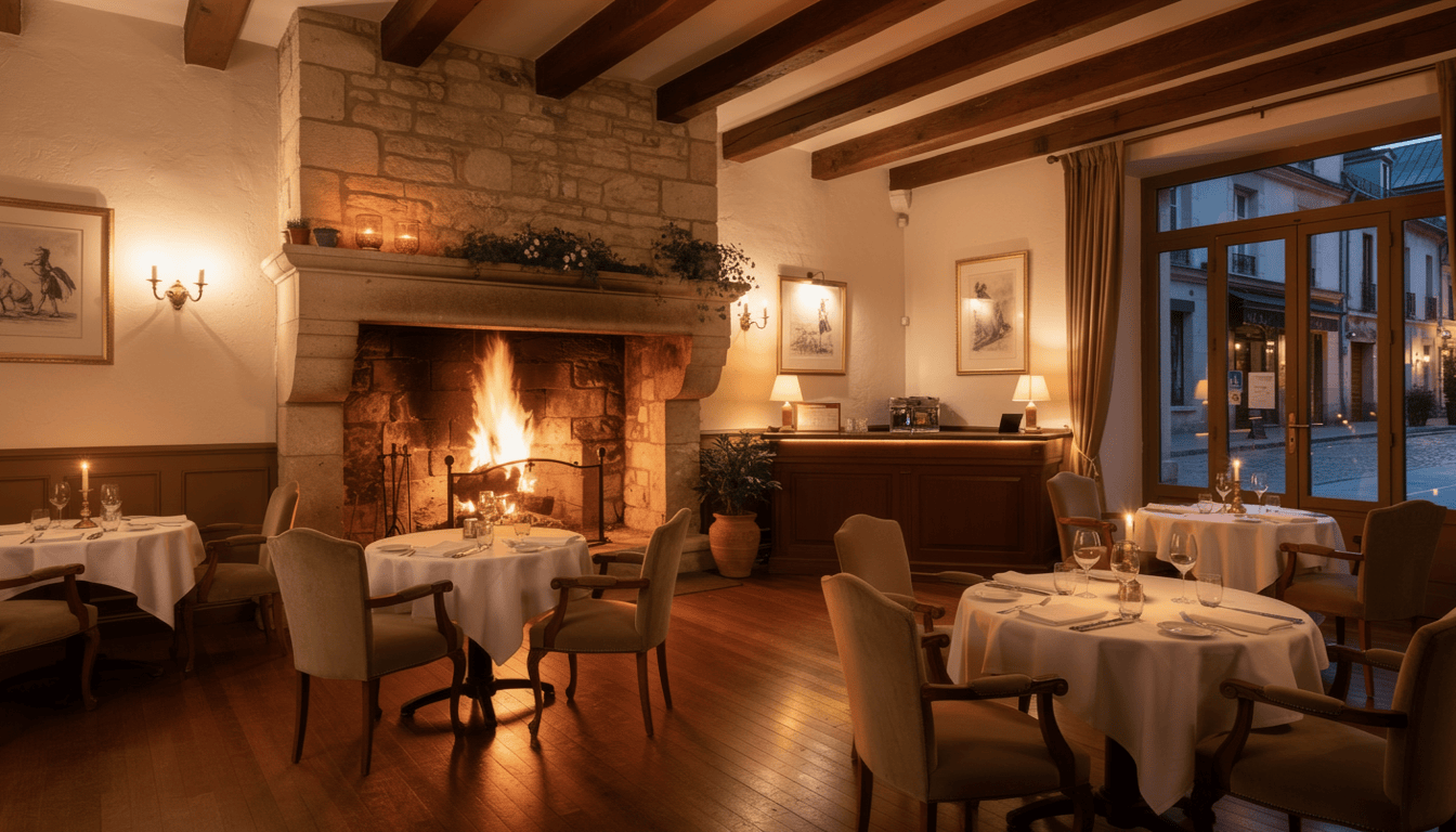 hôtels et restaurants avec cheminée